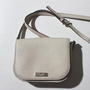 Kate Spade Ivory Cream Purse Handbag Small Size Saffiano Leather Crossbody